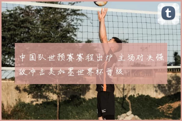 中国队世预赛赛程出炉 主场对决强敌冲击美加墨世界杯晋级