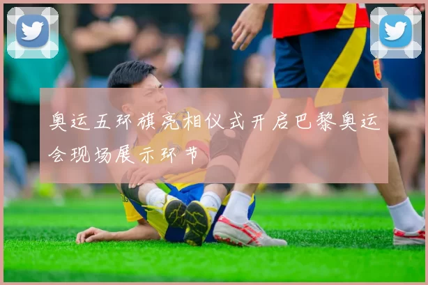 奥运五环旗亮相仪式开启巴黎奥运会现场展示环节